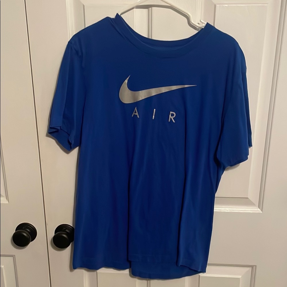 Nike Royal Blue Tee with Metallic Logo